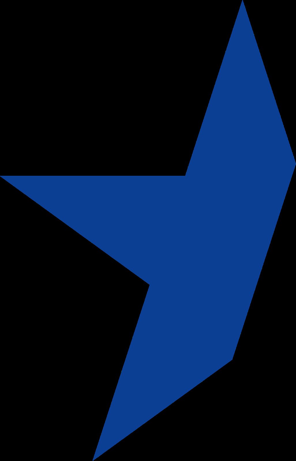 A single production piece — one cut star, ready for duty.