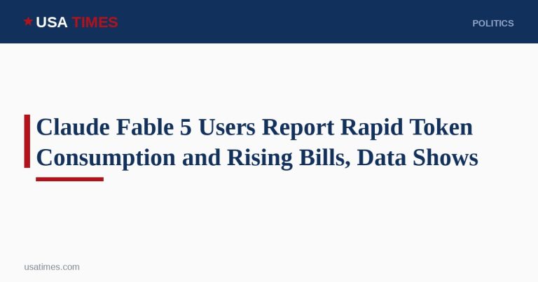 Claude Fable 5 Users Report Rapid Token Consumption and Rising Bills, Data Shows
